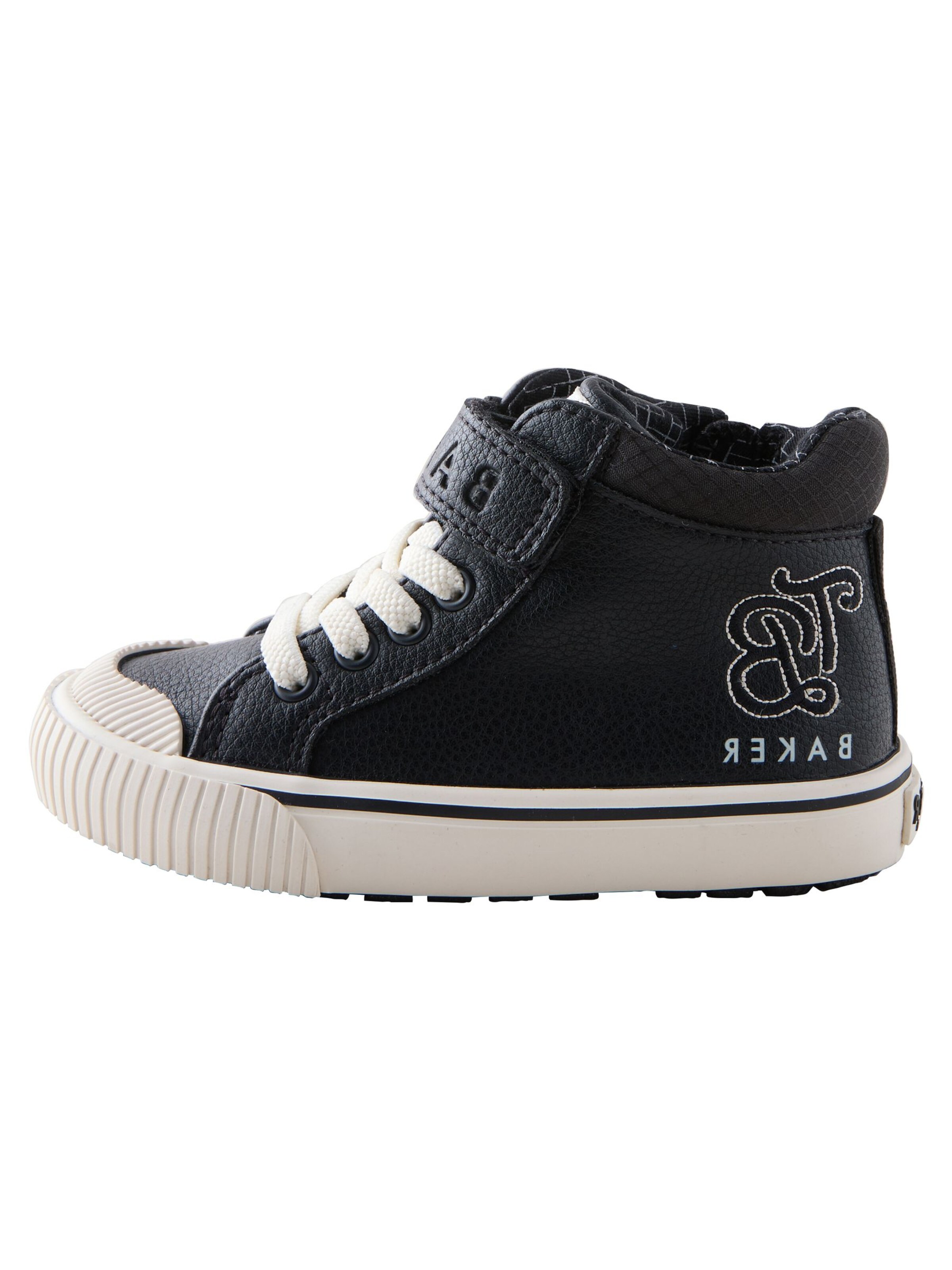 Baker by Ted Baker - Sapatilhas 'Varsity' em preto: frente