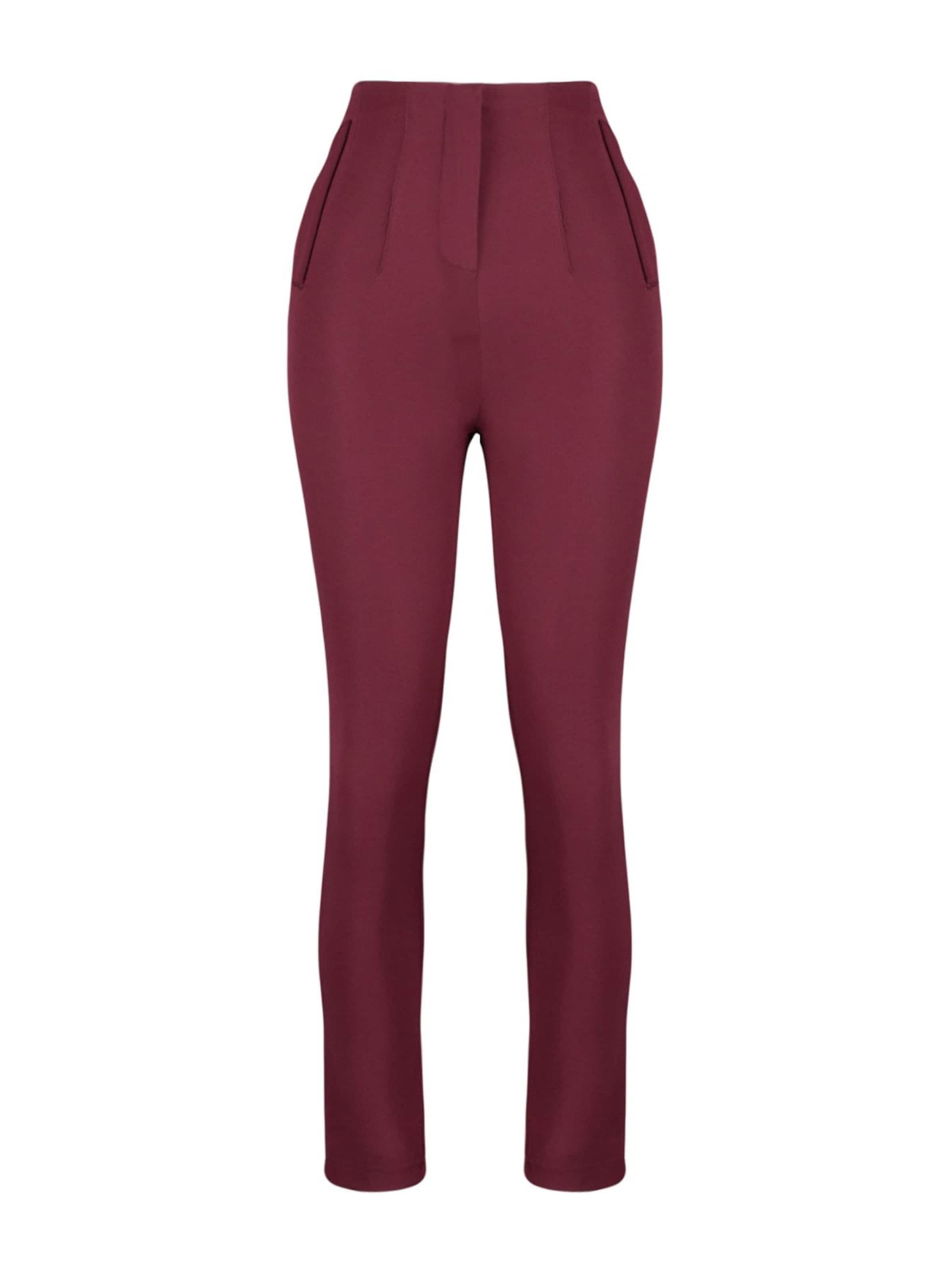 Trendyol Slimfit Παντελόνι σε κόκκινο: μπροστά