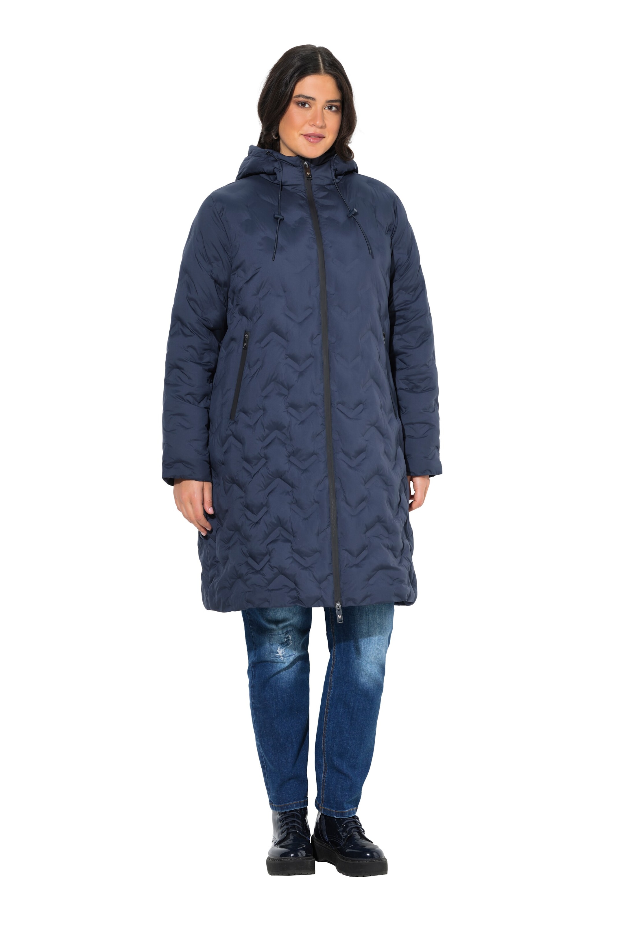 Ulla Popken Winter Coat in Blue