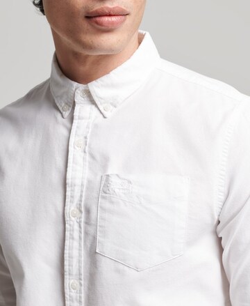Superdry Regular fit Button Up Shirt in White