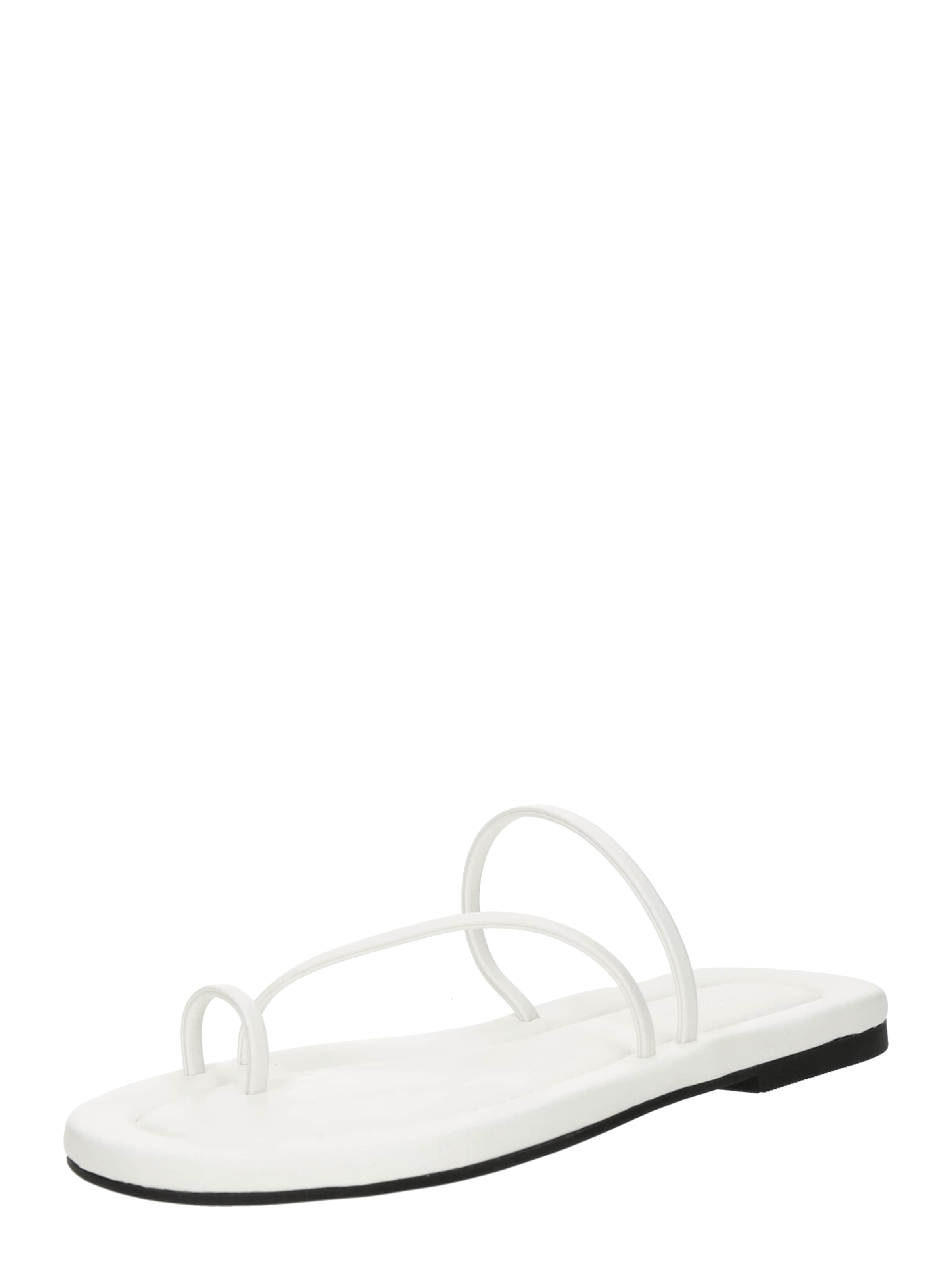 TOPSHOP - Sandalias de dedo 'Jasper' en blanco: frente