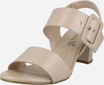 CAPRICE Sandal i beige: framsida