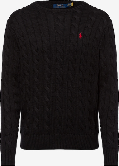 Polo Ralph Lauren Pulover 'Driver' u svijetlo crvena / crna, Pregled proizvoda