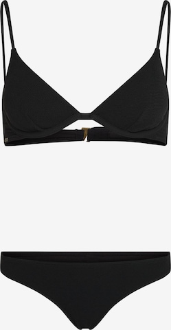O'NEILLTrokutasti Bikini 'Honopu Rockley' - crna boja: prednji dio