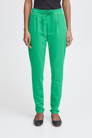ICHI Tapered Hose 'IHKate' in Grün: Vorderseite
