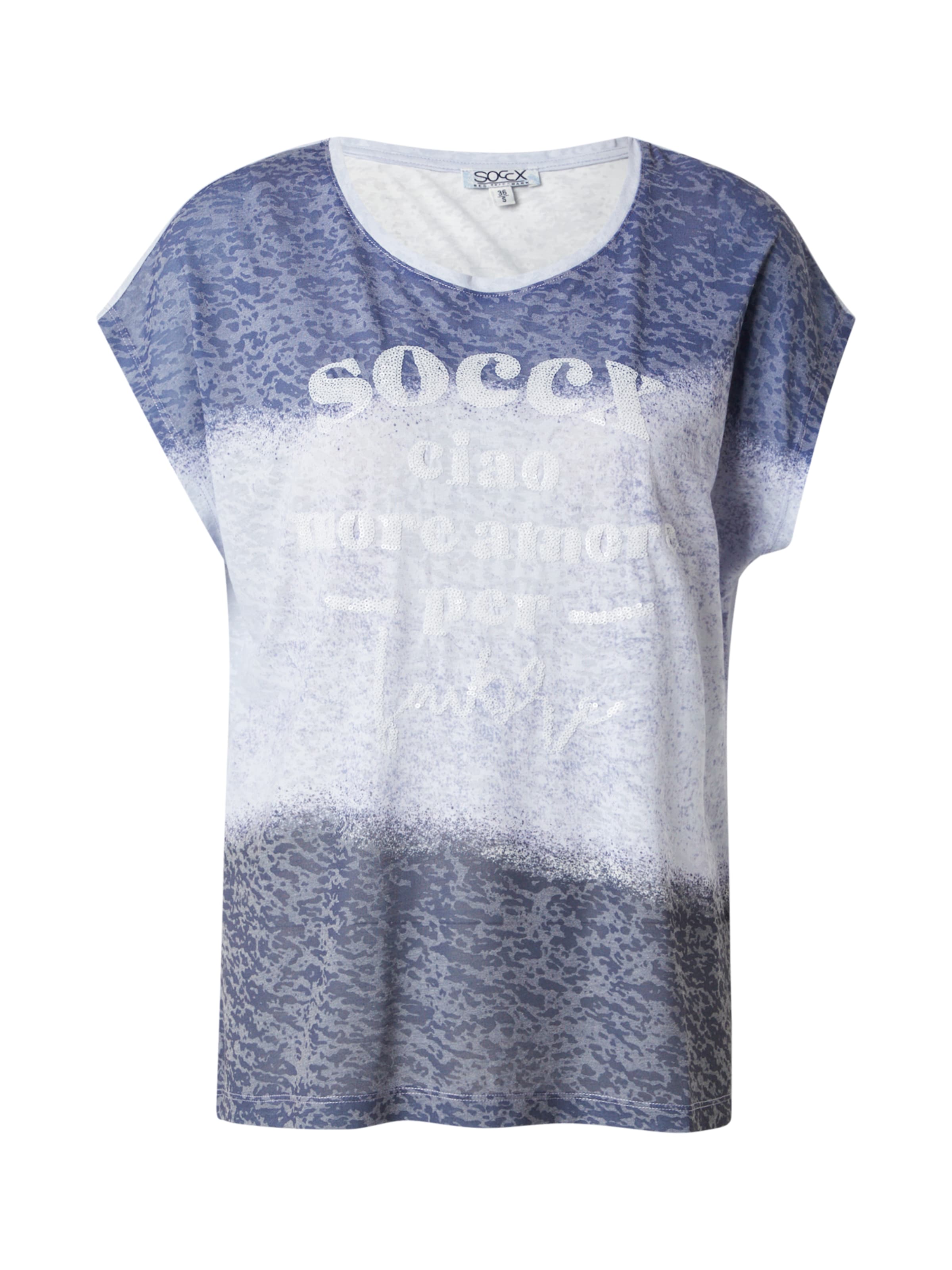 Soccx Shirt in Blauw: voorkant
