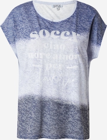 Tricou de la Soccx pe albastru: față