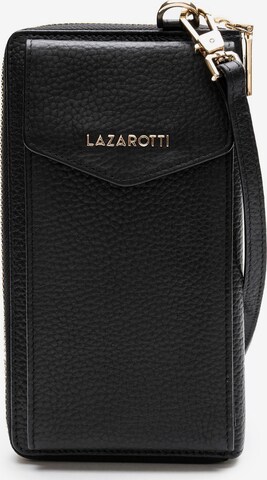 Custodia per smartphone di Lazarotti in nero: frontale