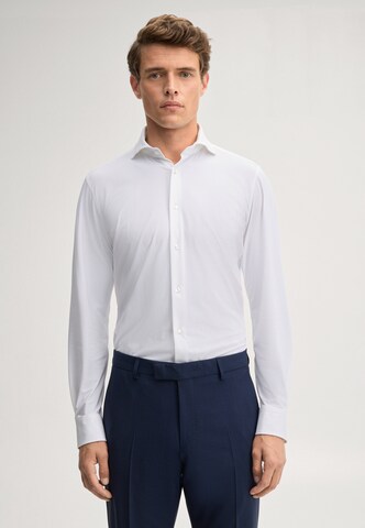 JOOP! Slim fit Zakelijk overhemd in Wit: voorkant