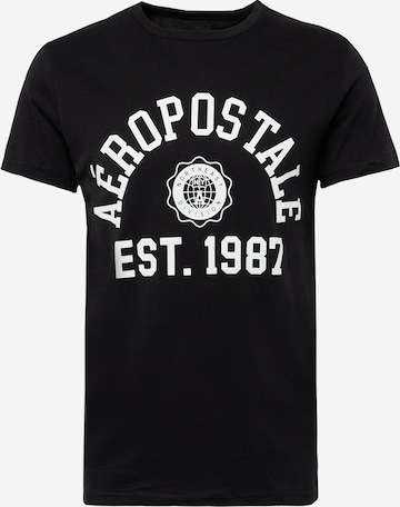 AÉROPOSTALE T-shirt i svart: framsida