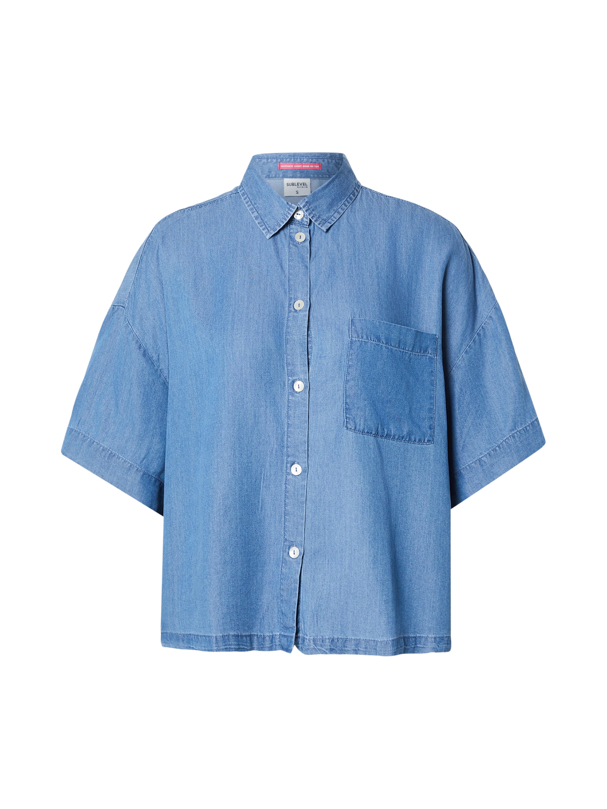 Chemisier Sublevel en bleu : devant