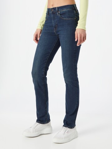 LEVI'S ® Regular Jeans '724 High Rise Straight' in Blauw: voorkant