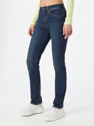 LEVI'S Regular Jeans '724 HIGH RISE STRAIGHT' i blå: forside
