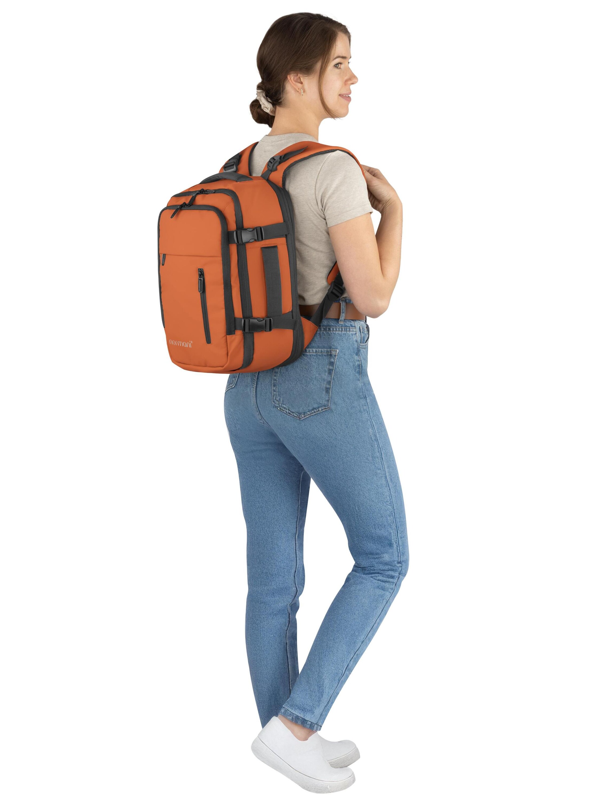 normani Sports bag 'Nikaho' in Orange: front