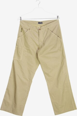Armani Jeans Hose in 34 in Beige: front