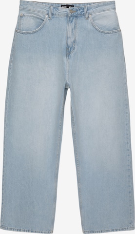 Pull&Bear Loosefit Jeans in Blau: Vorderseite