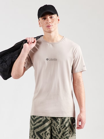 Tricou funcțional 'CSC' de la COLUMBIA pe gri: față