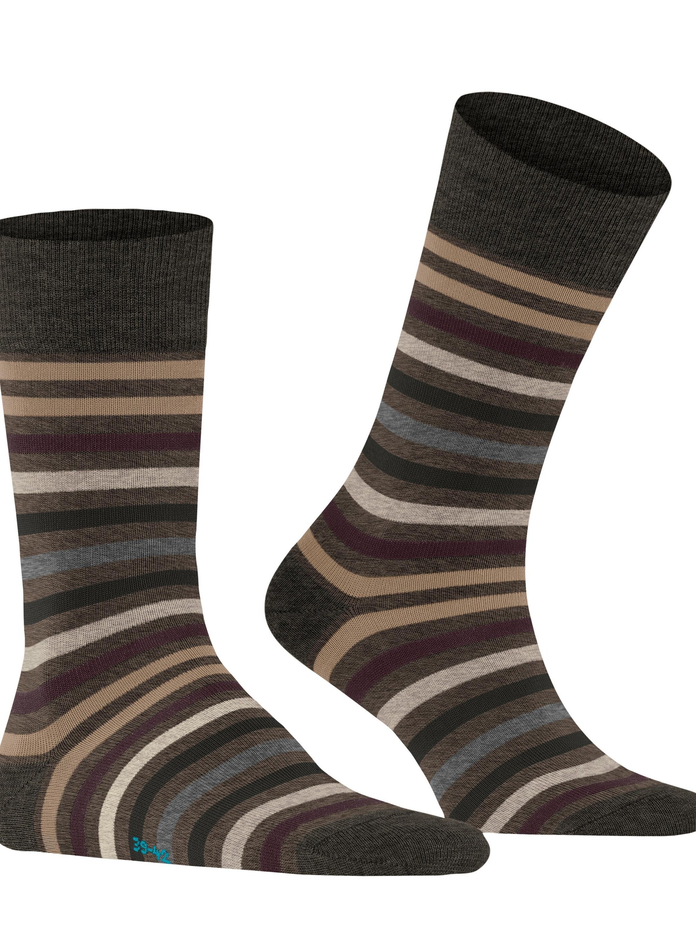 FALKE Socks 'Tinted Stripe' in Green: front