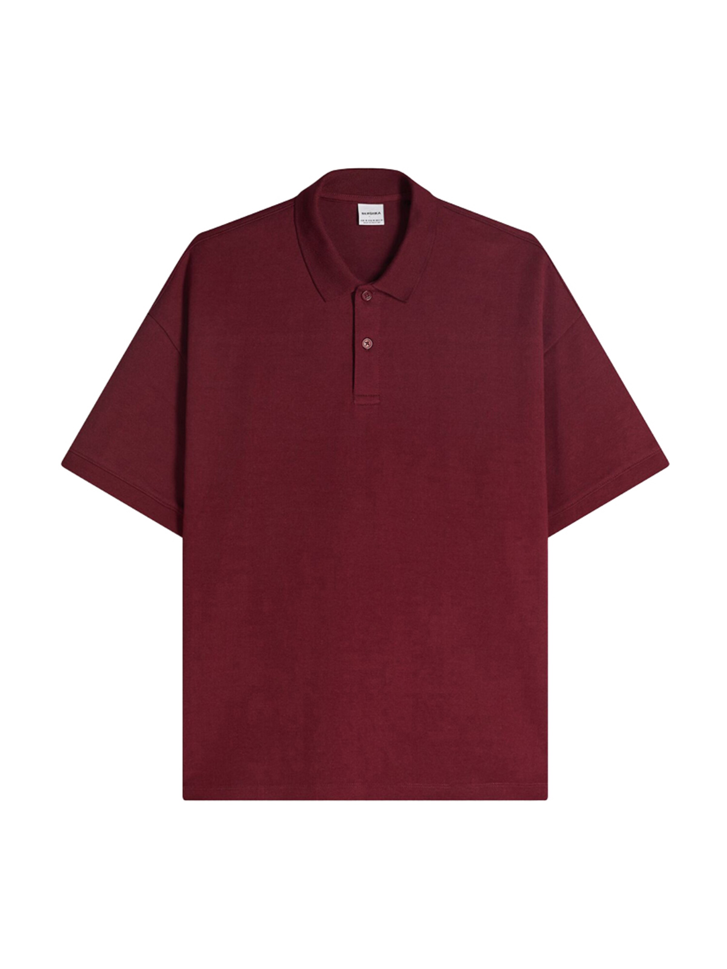 BershkaMajica 'INTERLOCK' - crvena boja: prednji dio