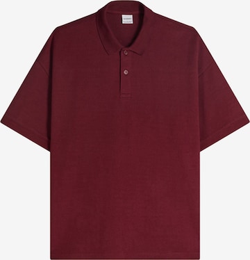 BershkaMajica 'INTERLOCK' - crvena boja: prednji dio