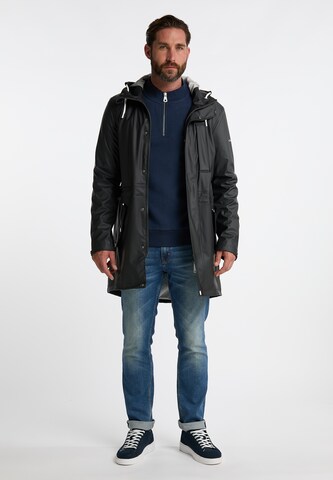 DreiMaster Maritim Between-seasons parka in Black