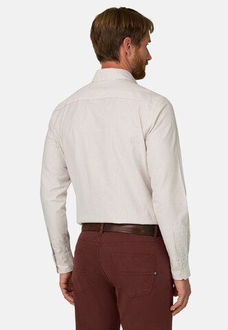 Chemise Boggi Milano en beige : derrière