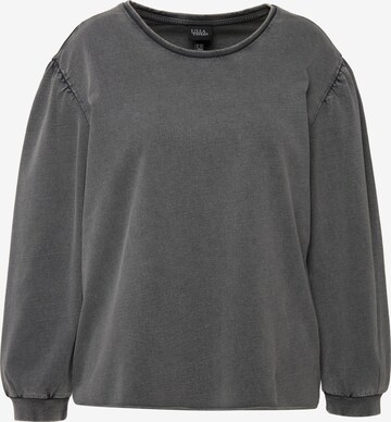 Ulla Popken Sweatshirt in Grijs: voorkant