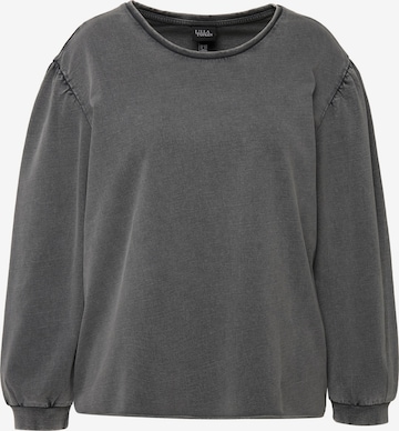 Sweat-shirt Ulla Popken en gris : devant