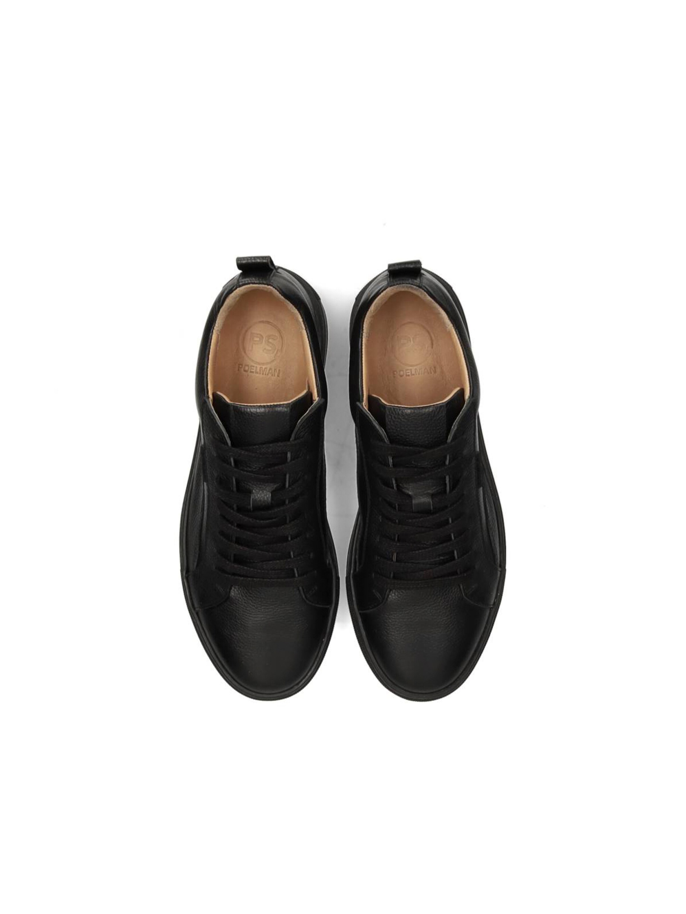 PS Poelman Platform trainers 'Nigel' in Black