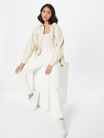 Urban Classics Shirt bodysuit in Beige