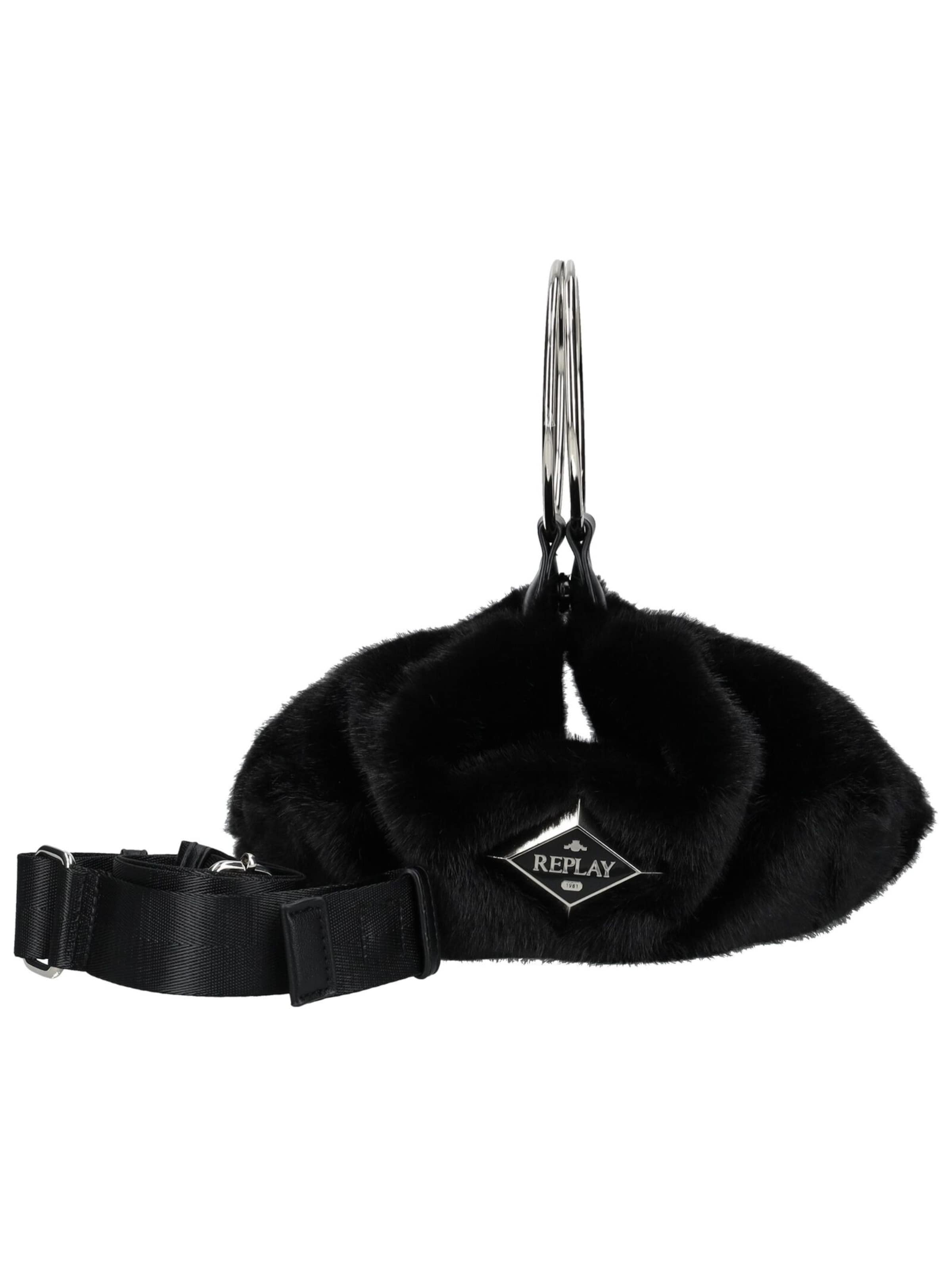 Borsa a mano di REPLAY in nero: frontale