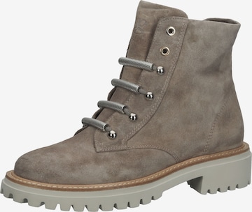 Paul Green Lace-Up Ankle Boots in Grey: front