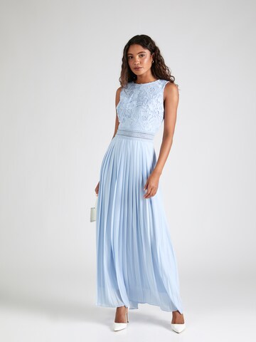 baby blue evening dress