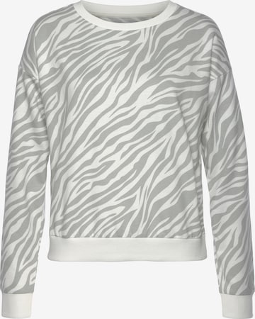 Sweat-shirt LASCANA en gris : devant