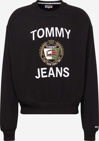 Tommy Jeans Mikina – černá: přední strana