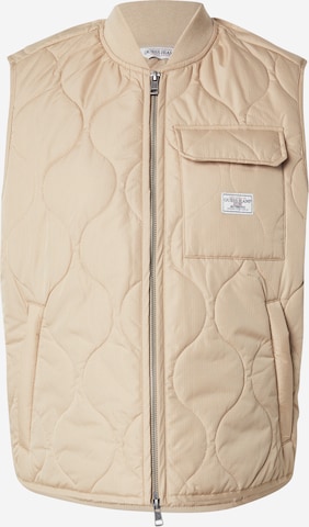 GUESS JEANS Liivi värissä beige: etupuoli