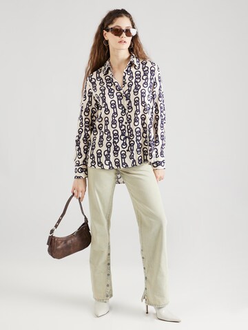 SEIDENSTICKER Blouse 'Schwarze Rose' in Beige