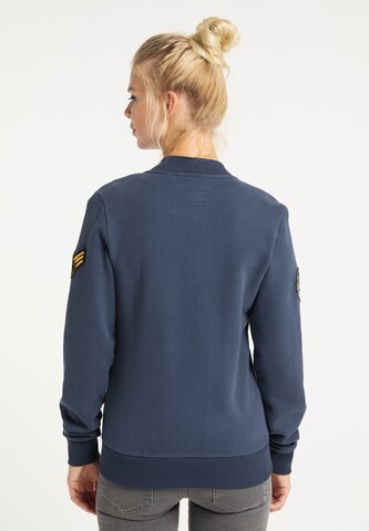 DreiMaster Maritim Zip-Up Hoodie in Blue