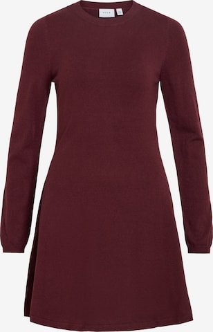 Robes en maille 'VIComfy' VILA en marron : devant