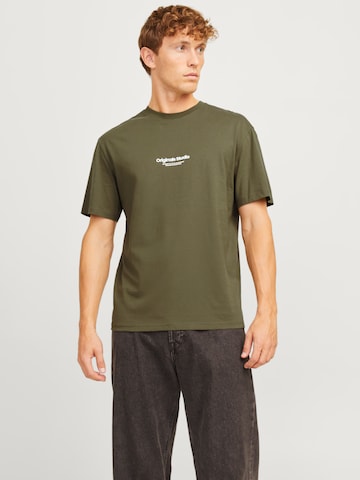 JACK & JONES Shirt 'JORVesterbro' in Green: front