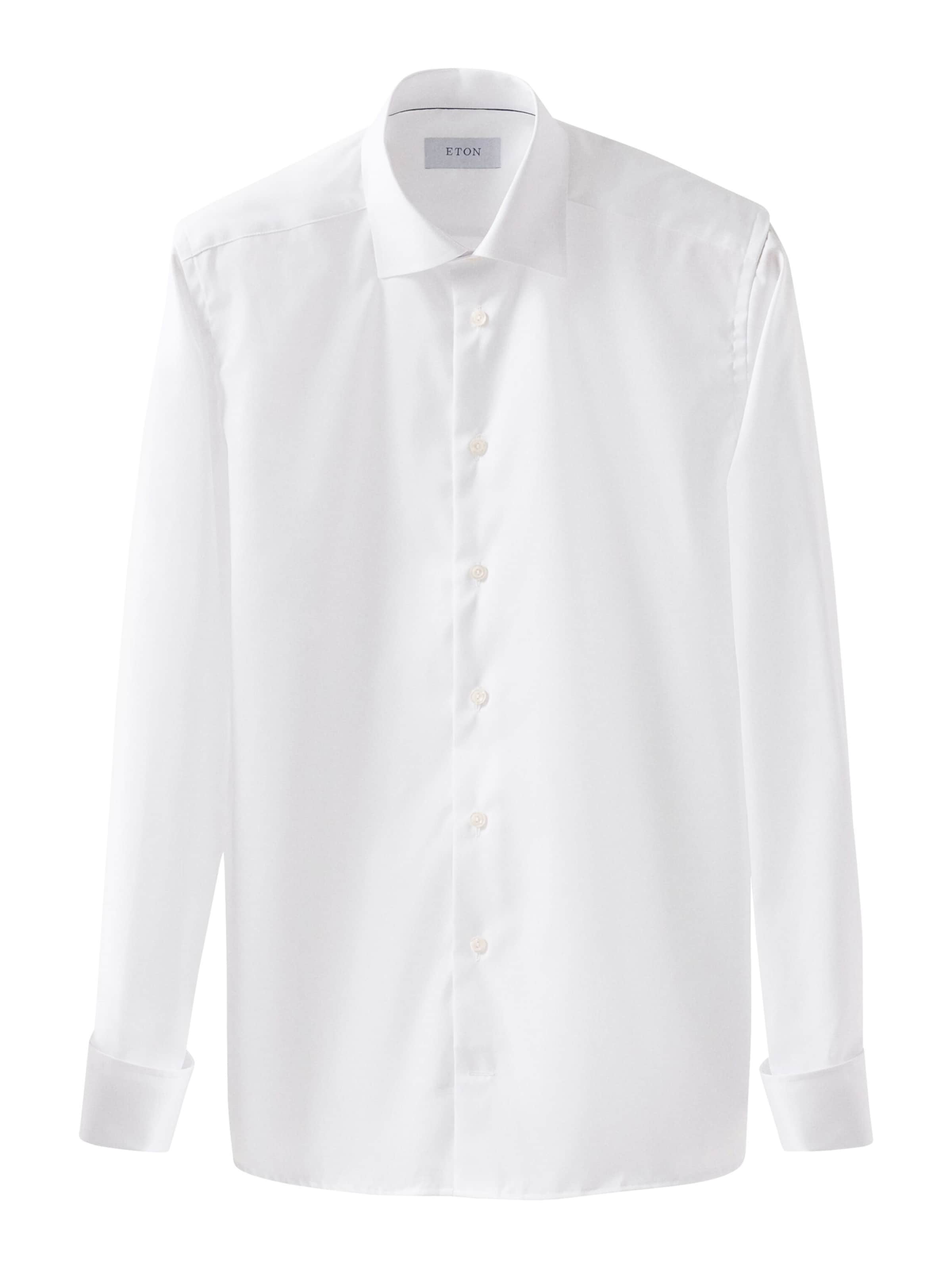 ETON Slim Fit Skjorte i hvid: forside