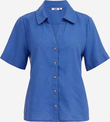 WE Fashion Blouse in Blauw: voorkant