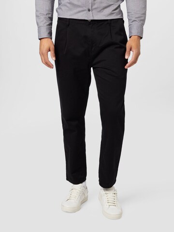 Carhartt WIP Regular Pleat-front trousers 'Abbott' in Black: front