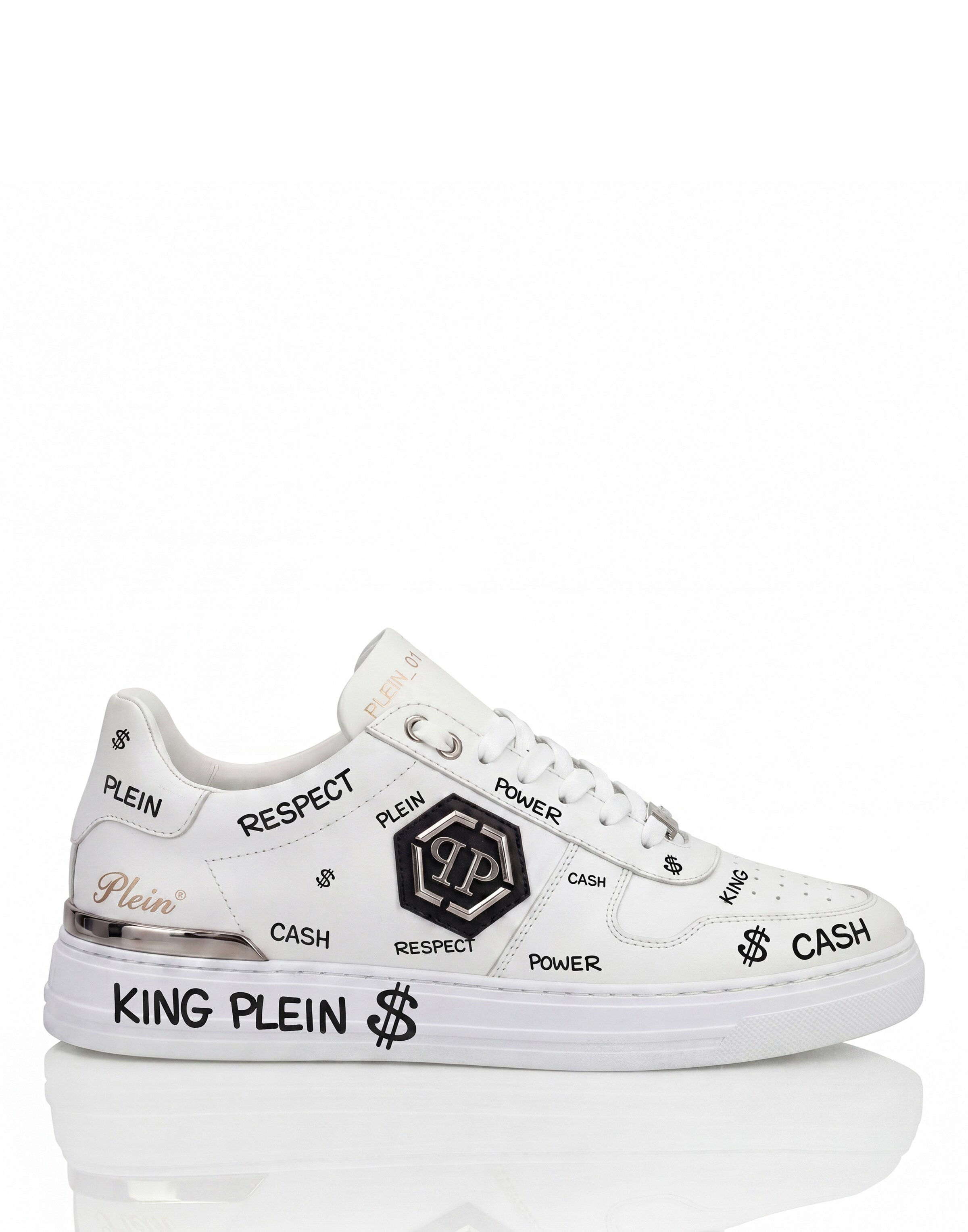 Philipp Plein Sneakers laag 'T-Rex 01' in Wit