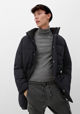 Parka d’hiver QS en noir : devant