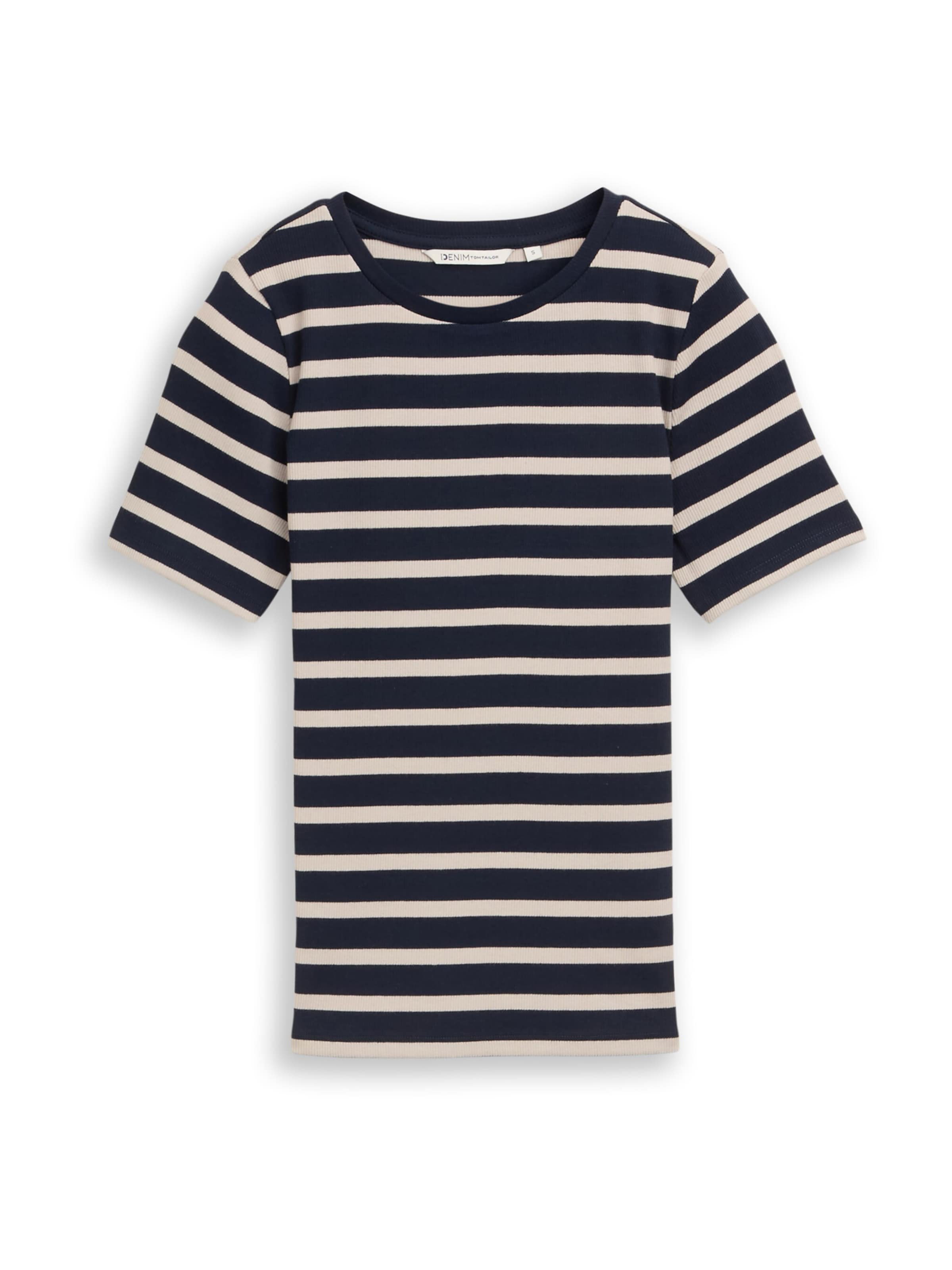 TOM TAILOR DENIM Tričko – modrá: přední strana