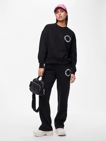 PIECESSweater majica 'JYLLO' - crna boja