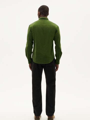 Thinking MU Regular fit Button Up Shirt 'Ant' in Green