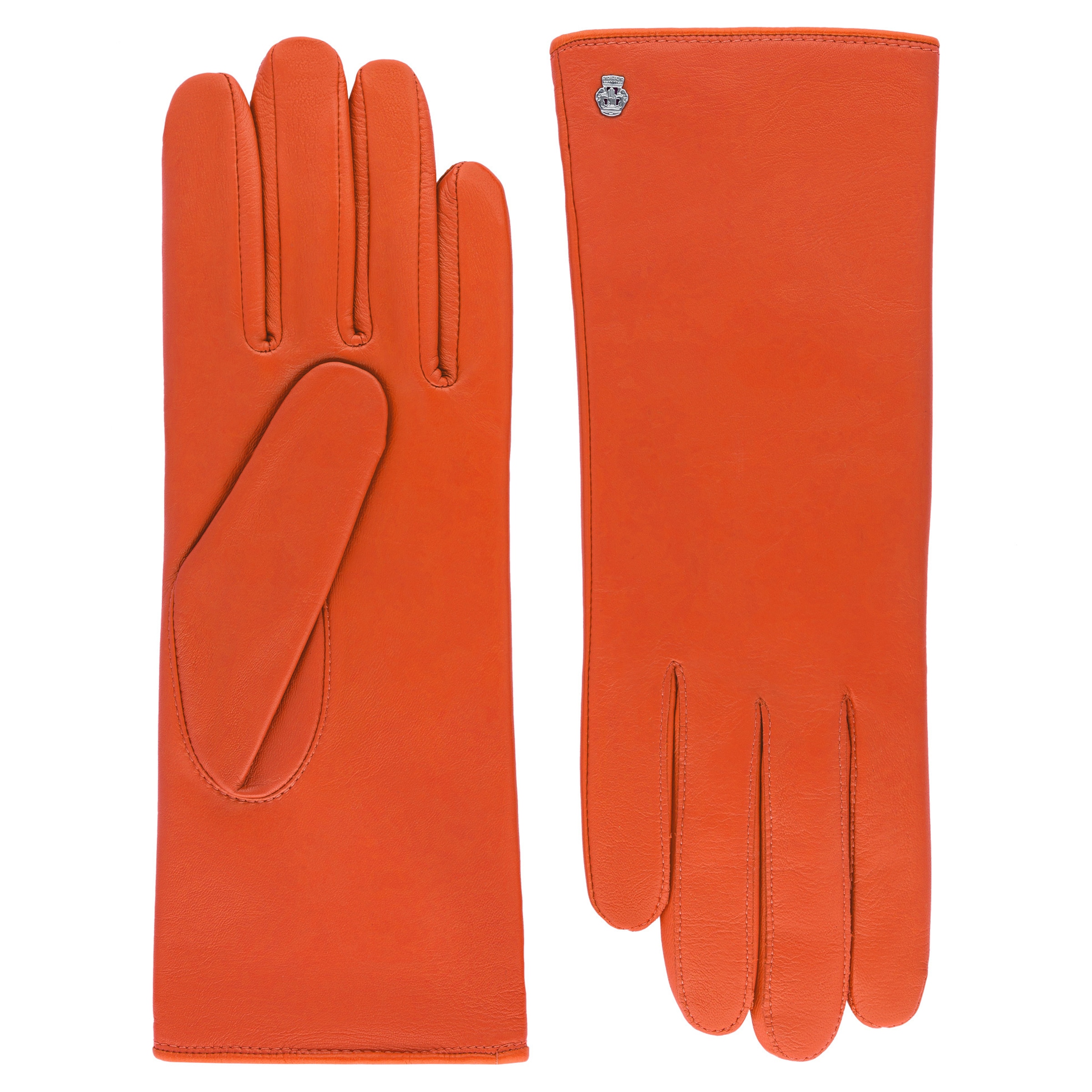 Mezzoguanti 'HAMBURG' di Roeckl in arancione: frontale
