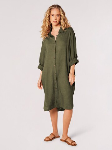 Apricot - Vestido camisero en verde